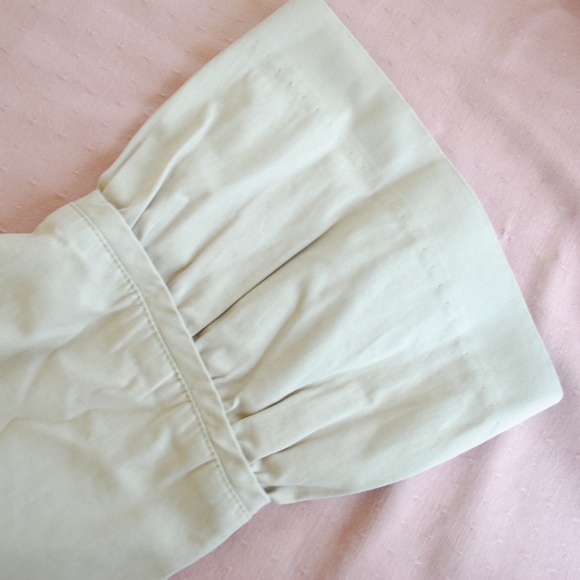 Boxy Bell Sleeve Crop Jacket Khaki Tan Beige M/L - Picture 6 of 6